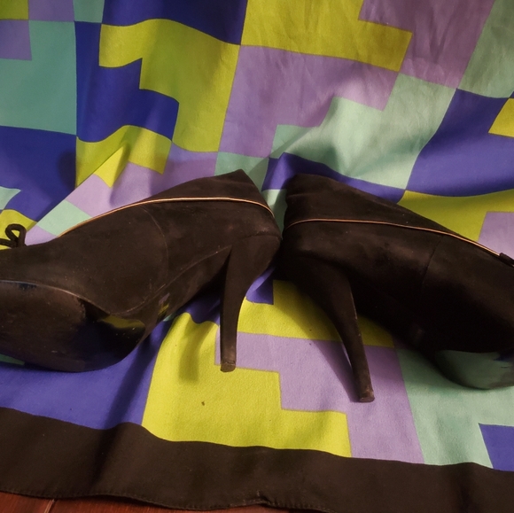 Joey black suede booties - Picture 4 of 5